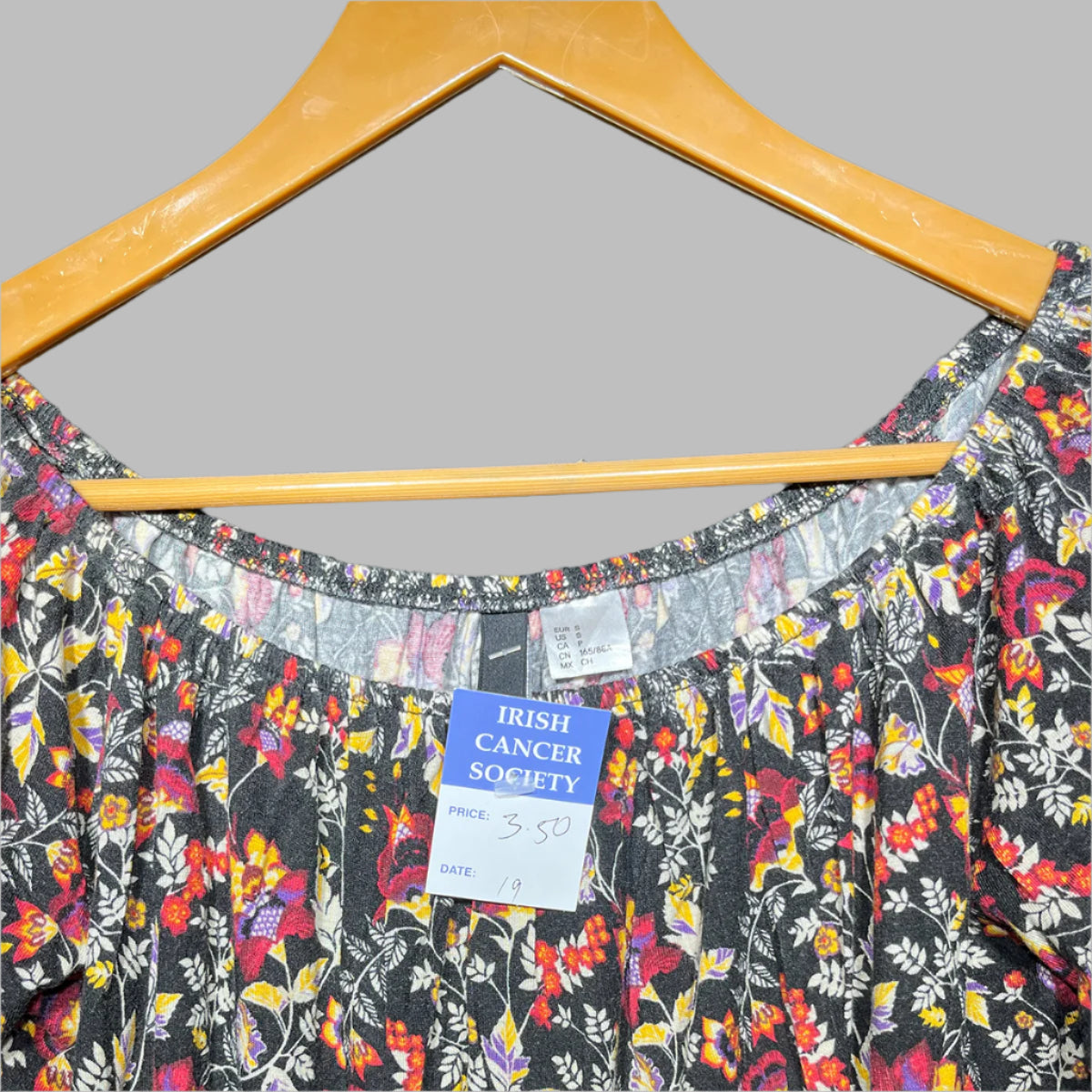 Divided Floral Print Long-Sleeve Bodysuit #165