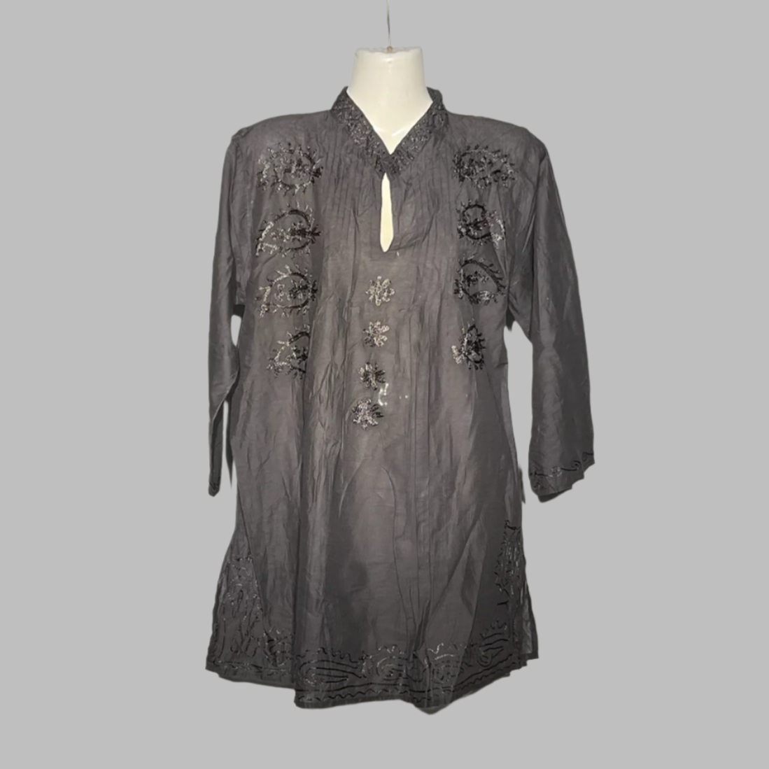 Embroidered Tunic with Sequin Detailing #200