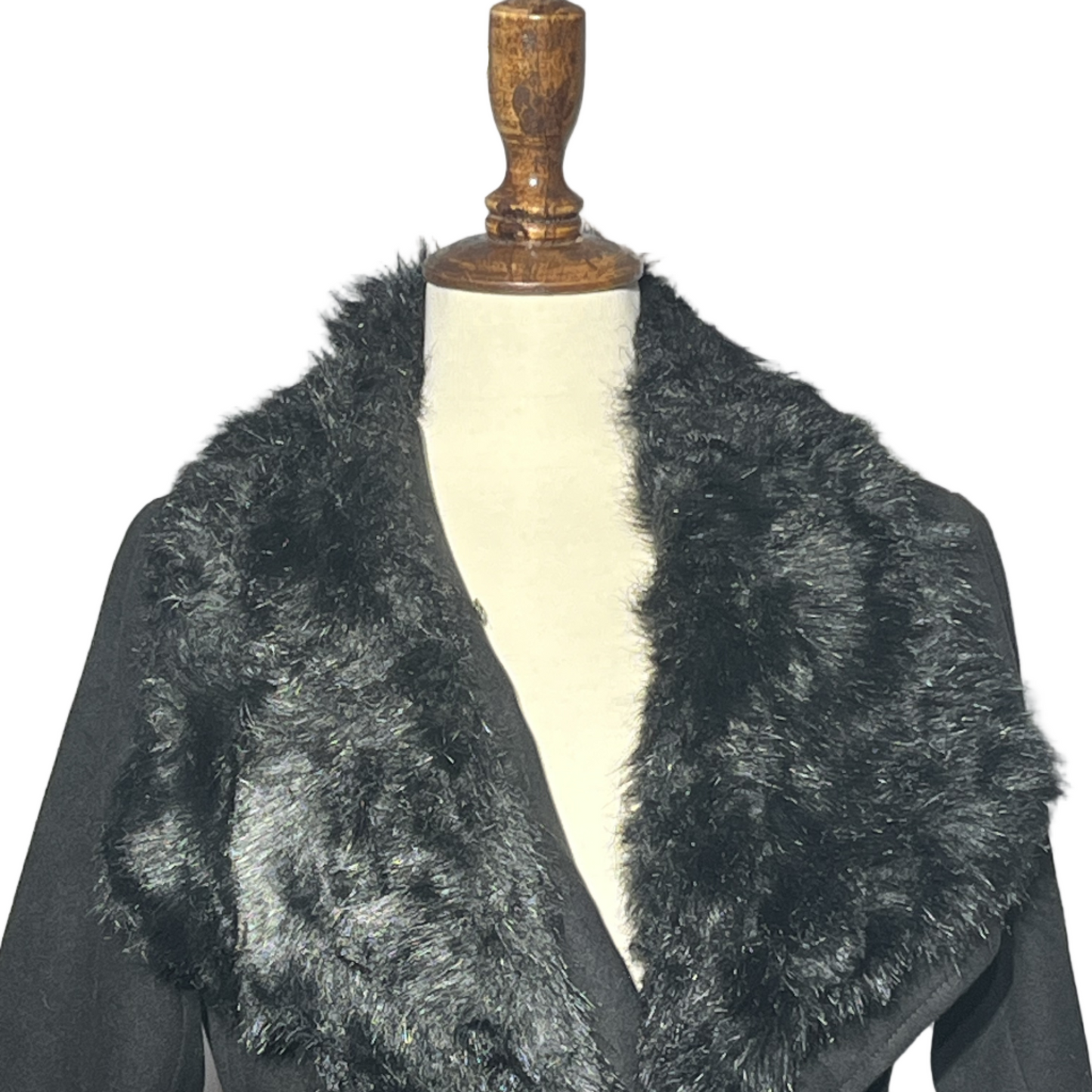 Black Women Winter Long Coat #1683