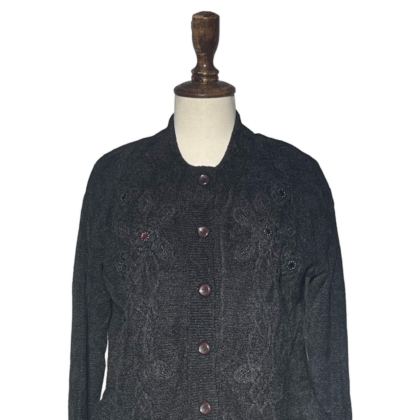 Baa Knit Women Button Sweater #1703