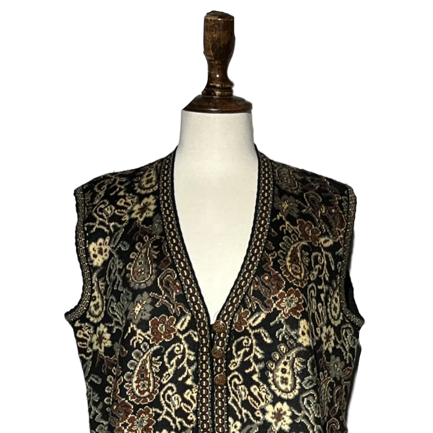 Brown Black Printed Women Ladies Blouse Sweater #2010