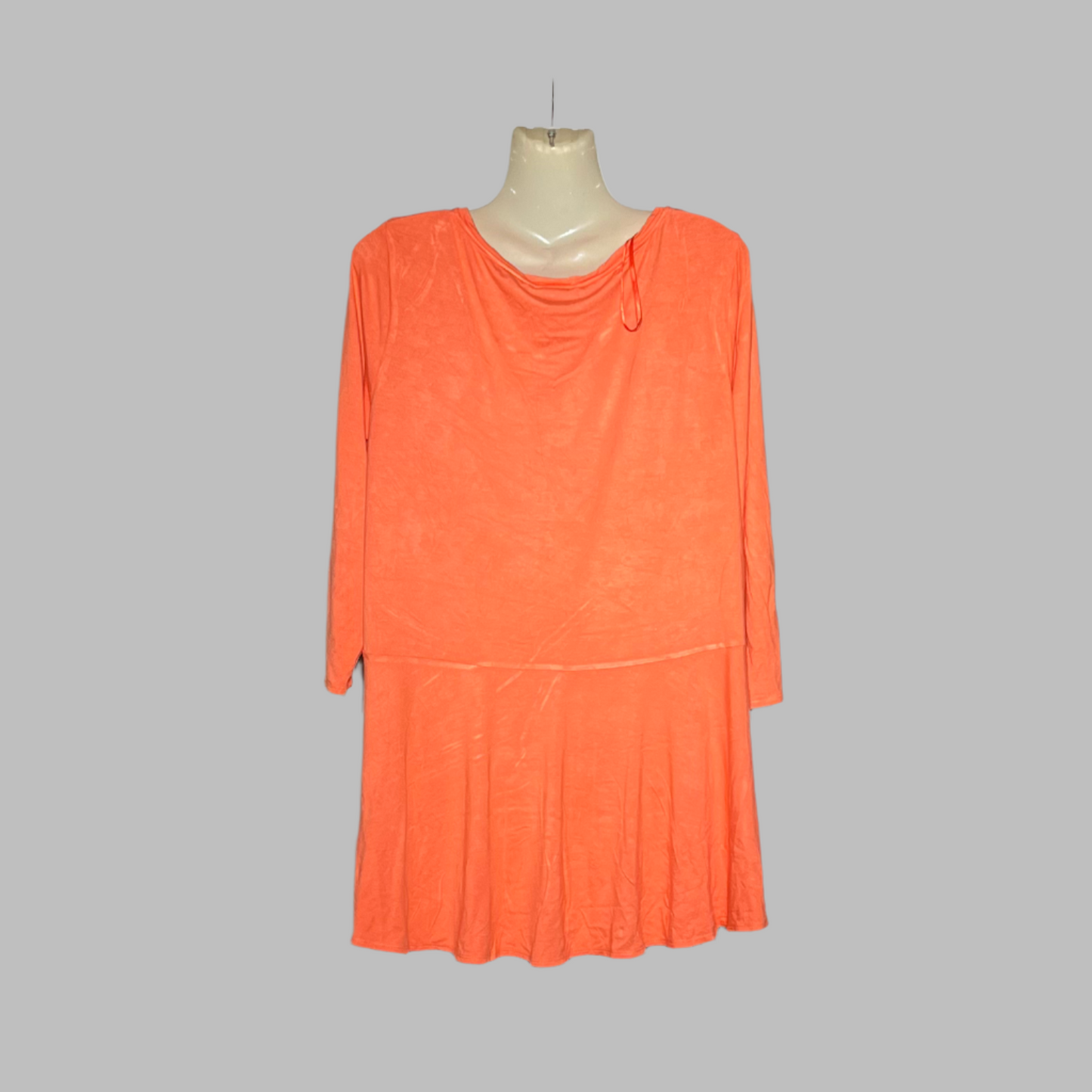 Phase Eight Women's Coral 3/4 Sleeve Tunic Top #213