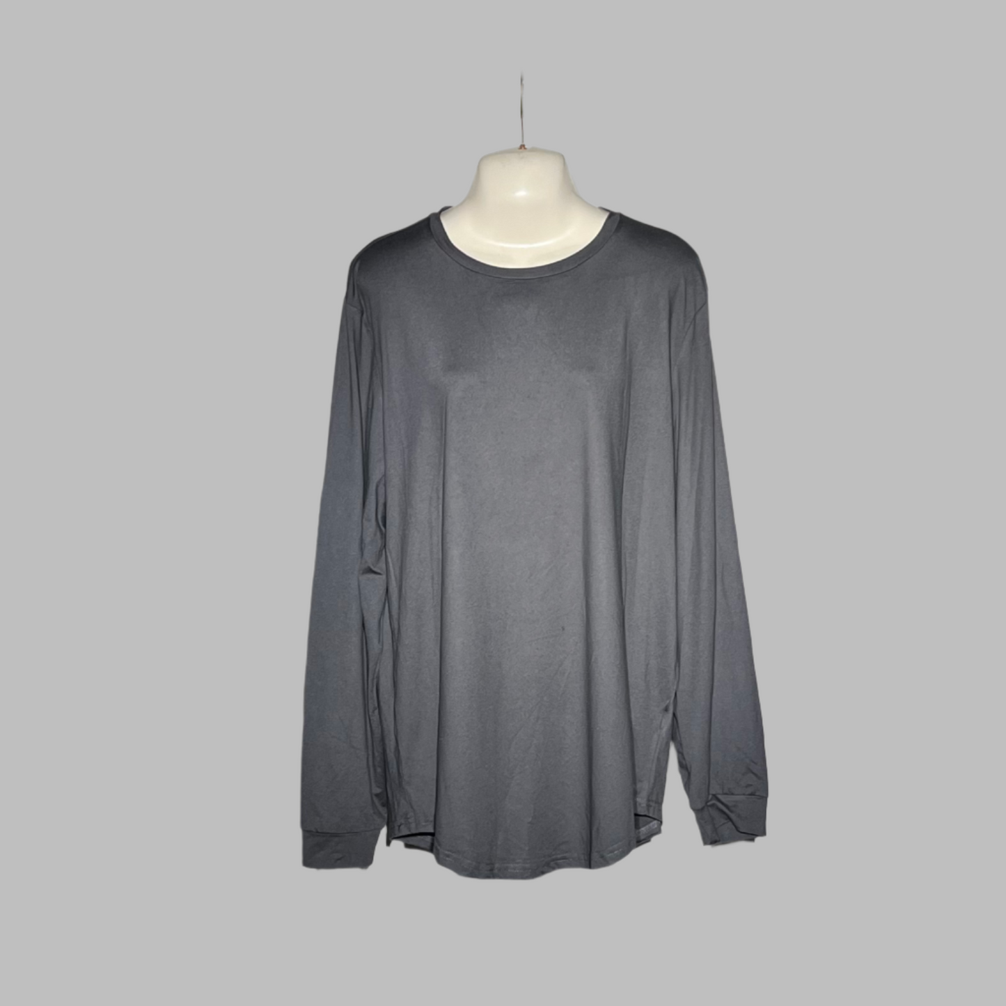 SHEIN Basic Gray Long-Sleeve T-Shirt #239