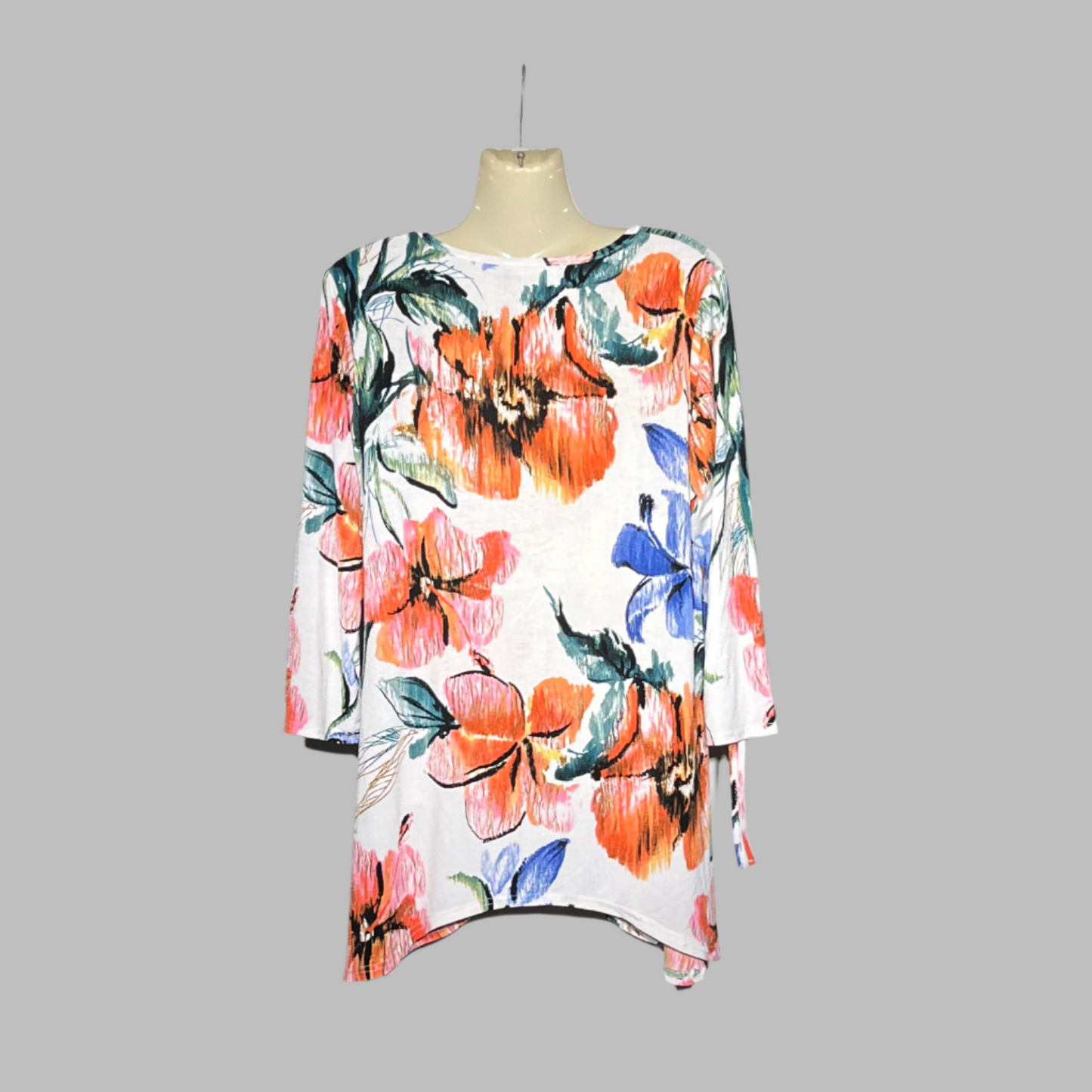 Just Elegance Women's Floral Print Top #215