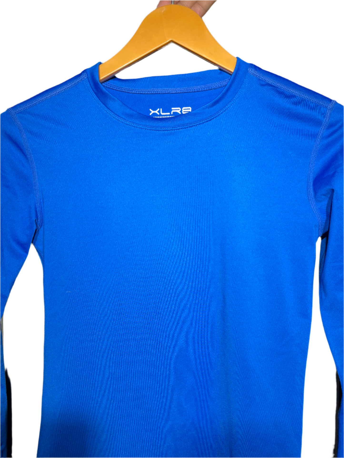 XL R8 Men's Performance Long-Sleeve Compression Shirt – Royal Blue #241