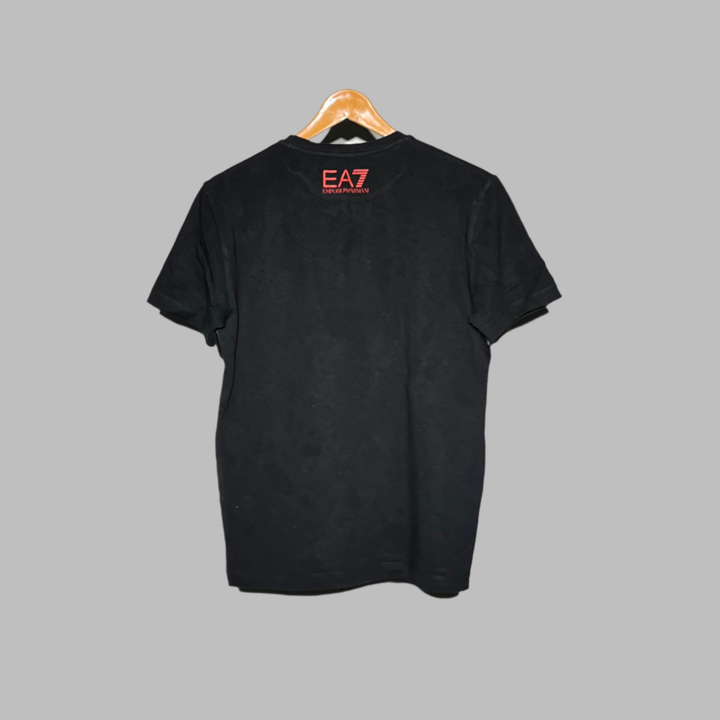 Emporio Armani Men's Graphic Logo T-Shirt – Black & Blue