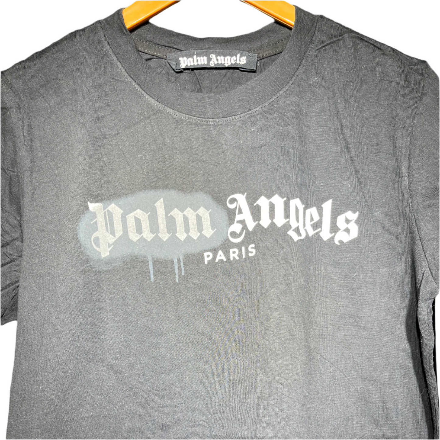 Palm Angels Paris Black Logo T-Shirt