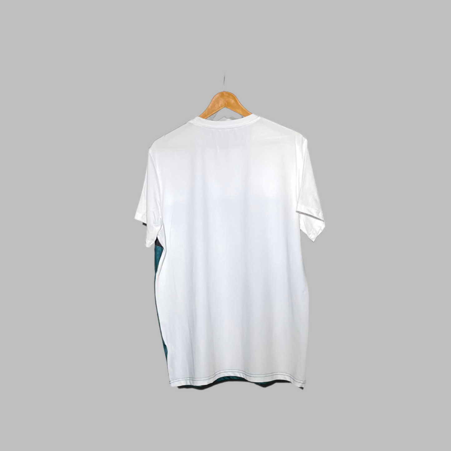 Manfinity Men's White & Green Dry-Fit Performance T-Shirt – Athletic Activewear