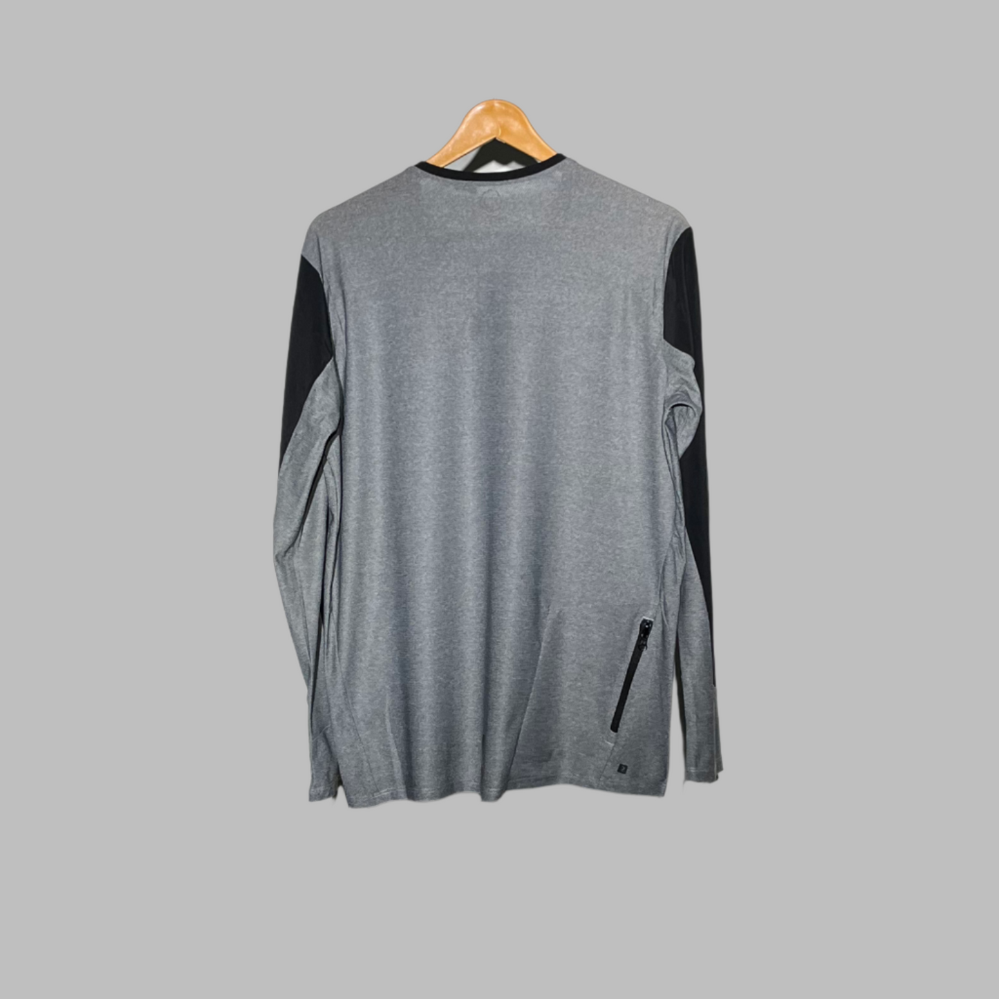 Rock Rider Gray Dry-Fit T-Shirt – Rugged Style, Built for Performance