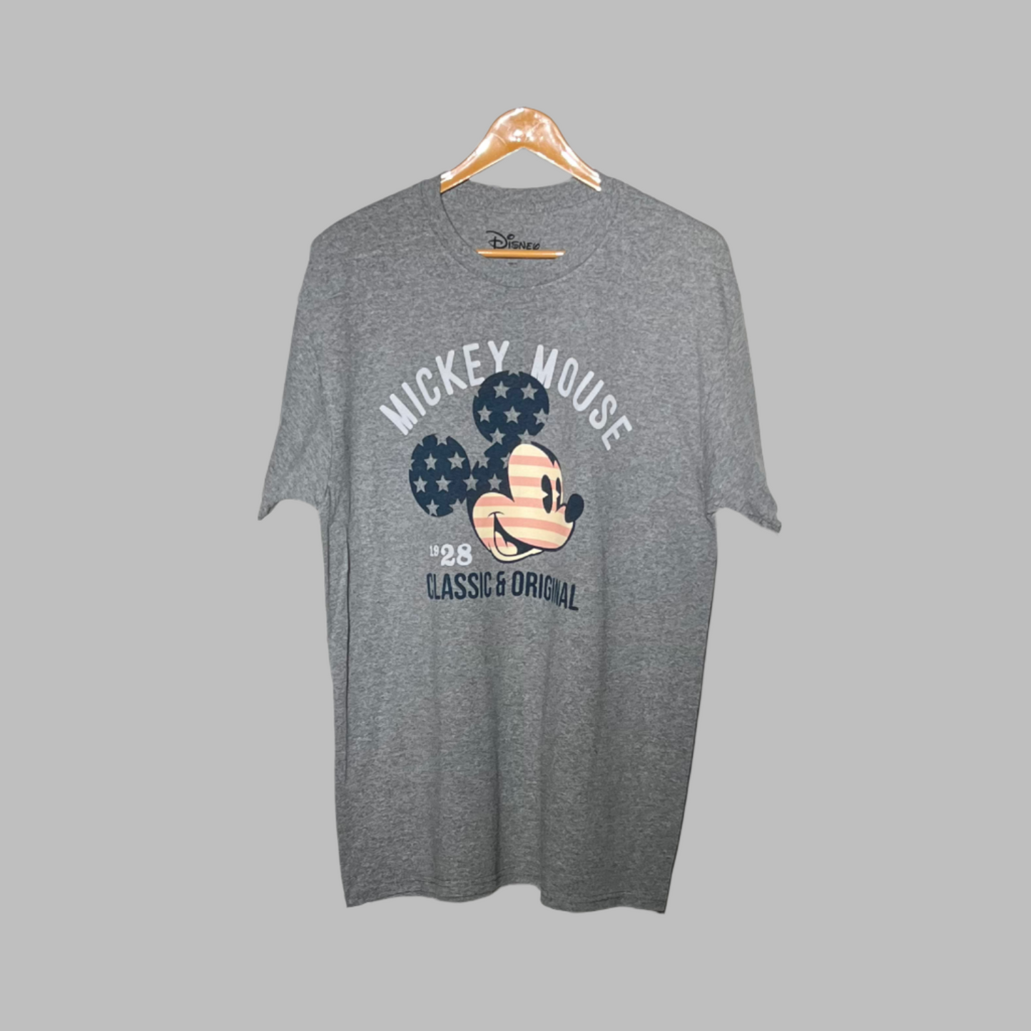 Disney Mickey Mouse “Classic & Original” T-Shirt – Grey