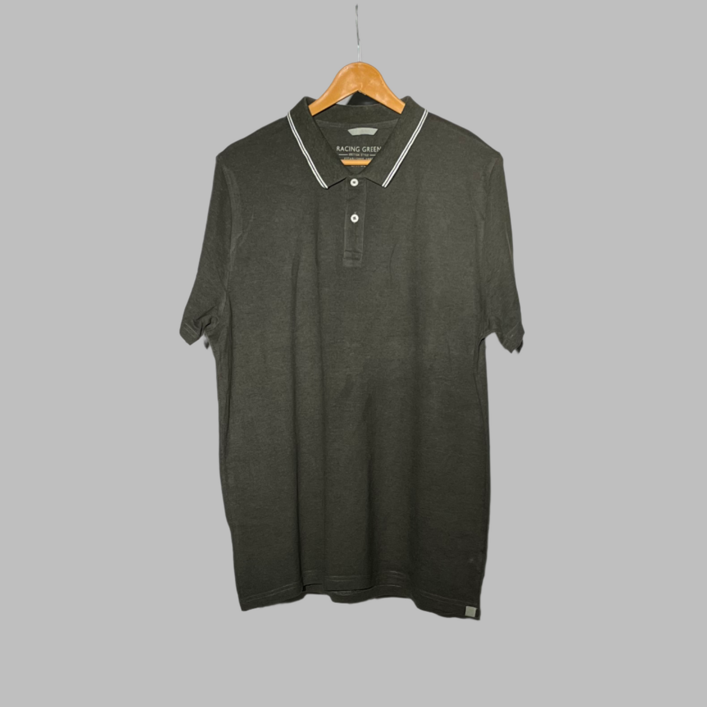 Racing Green Men’s Classic Polo Shirt – Charcoal Grey