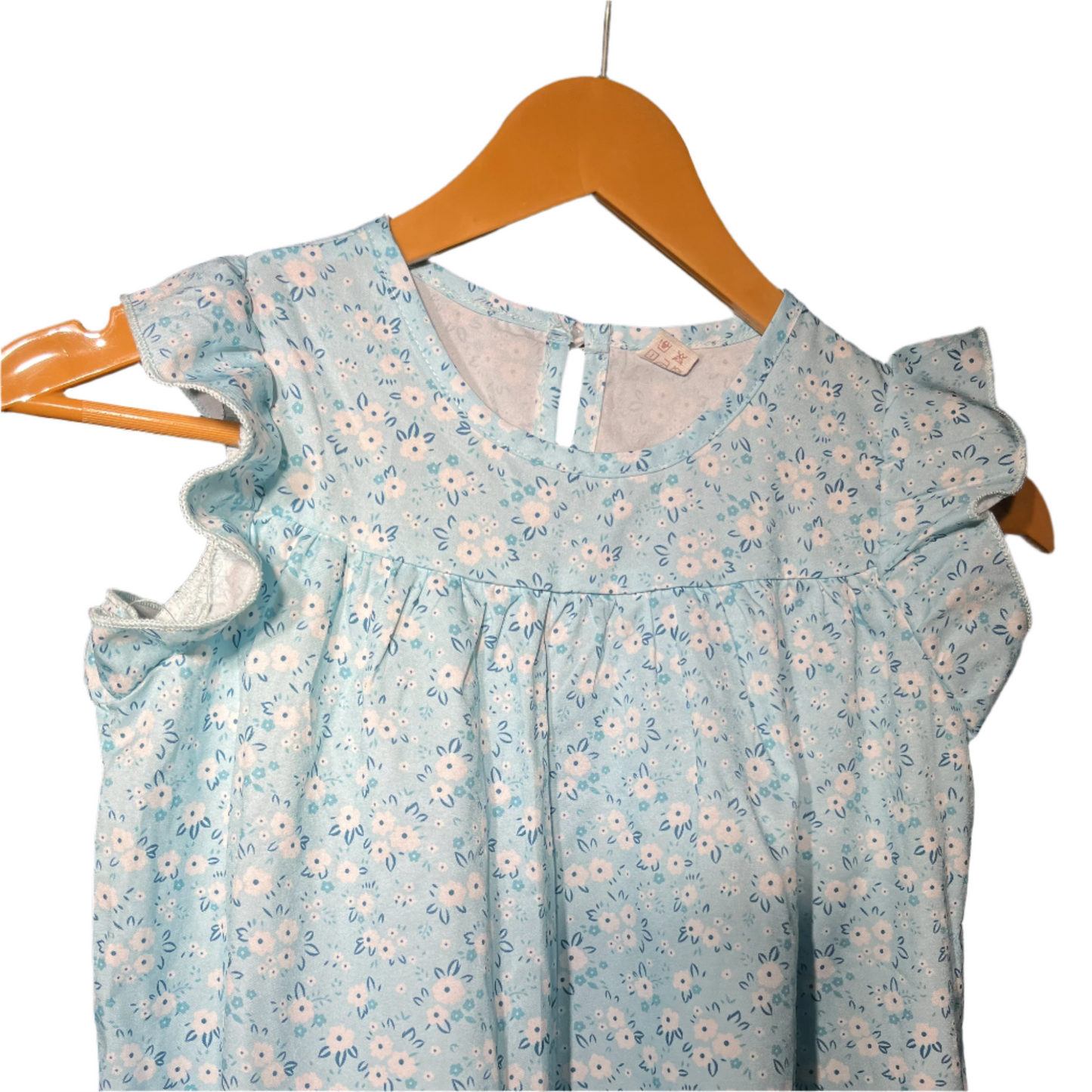 Sky white Floral froack #494
