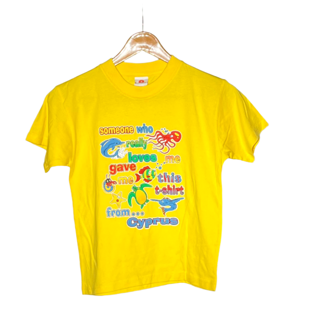 kids yellow t-shirt #523