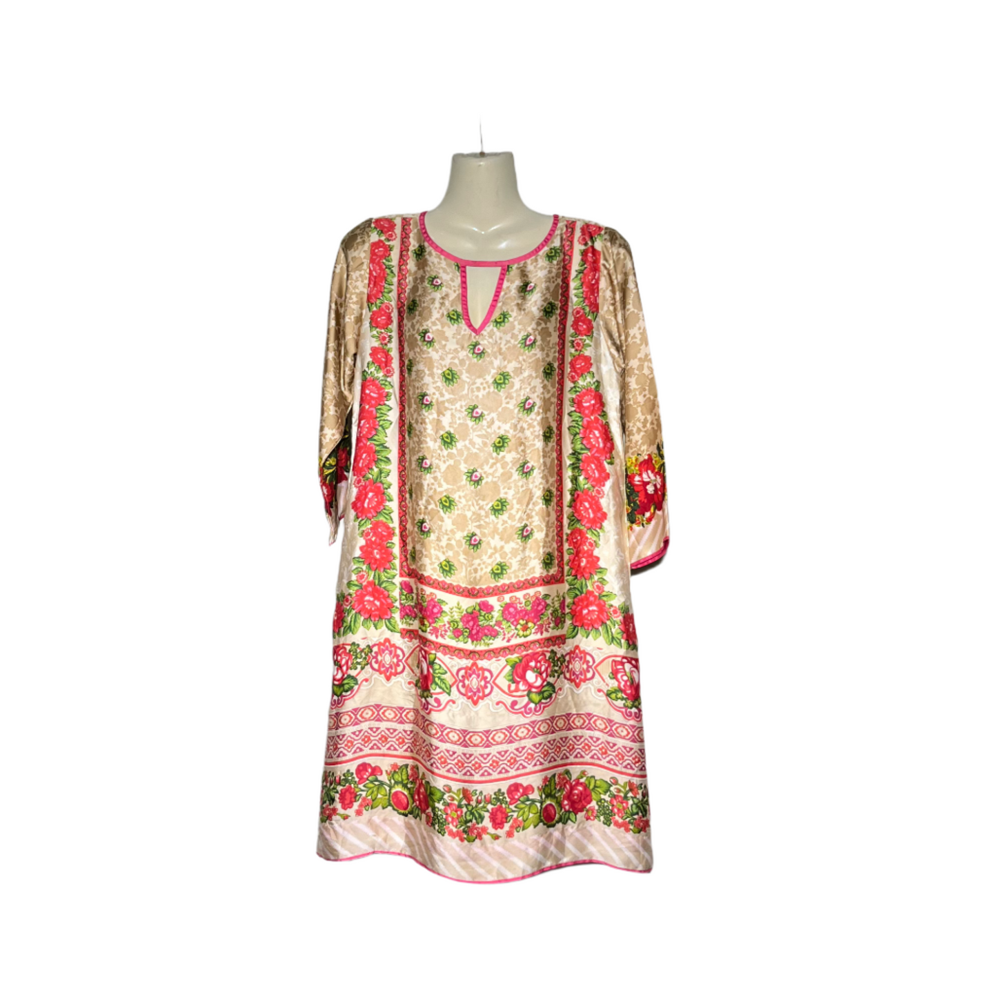 Khaadi embroidered lawn kurti #642