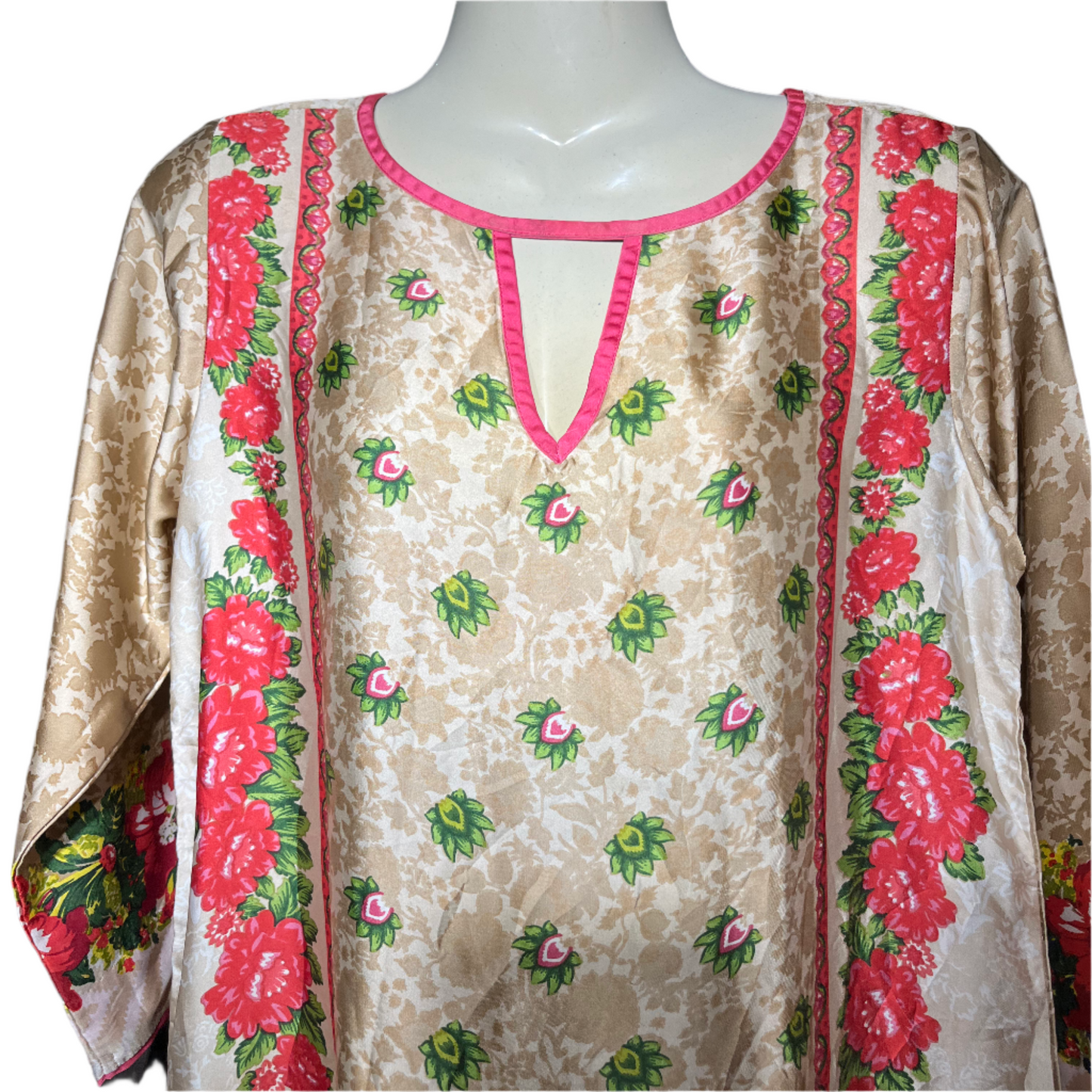 Khaadi embroidered lawn kurti #642