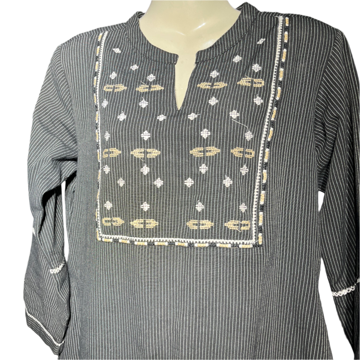 Black and White Lining Kurti #676