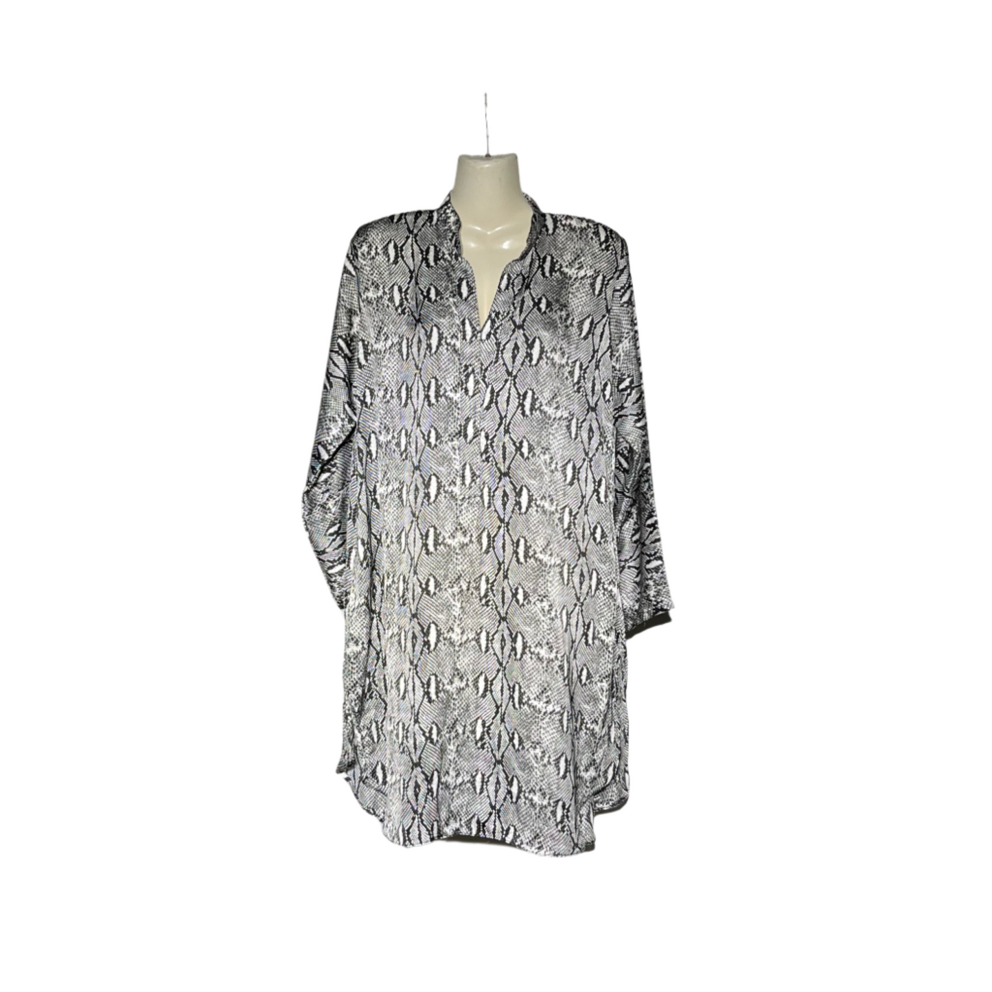 Black and White Printed Women’s Kurti #705