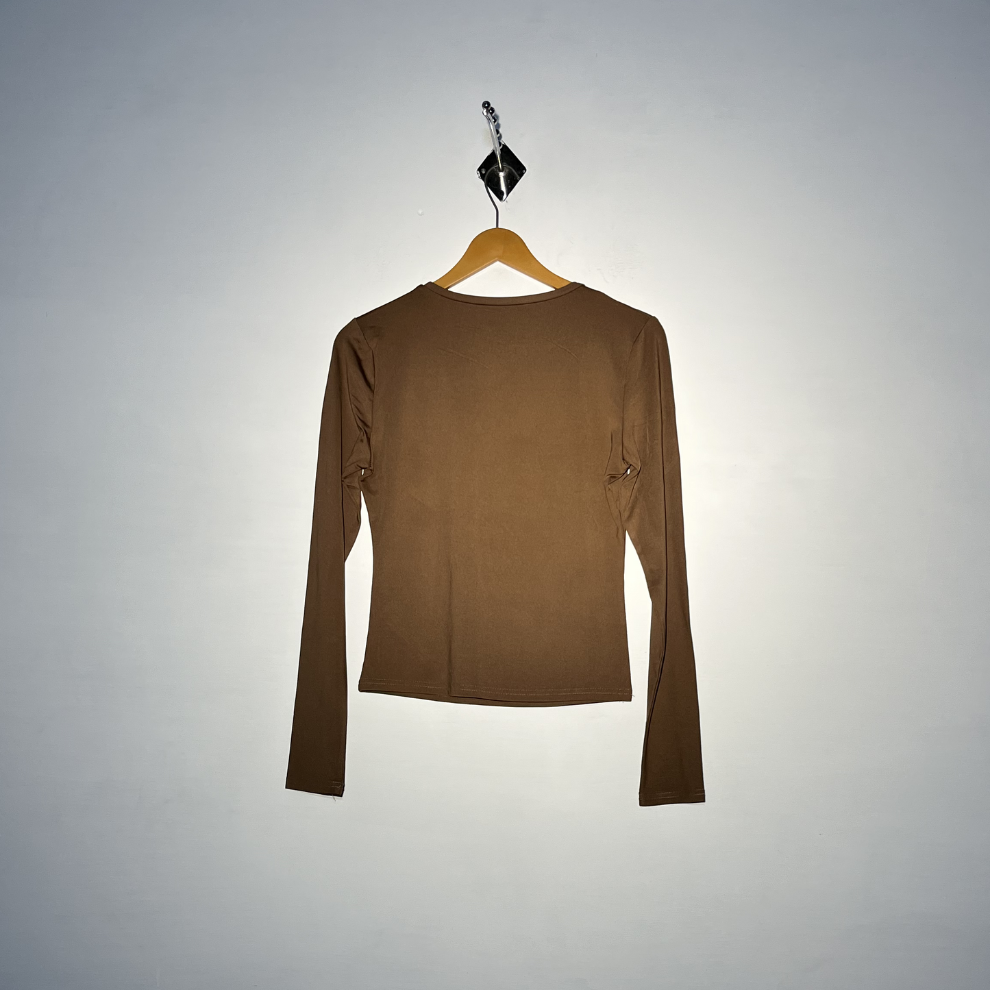 Brown Women Basic Croptop #2750