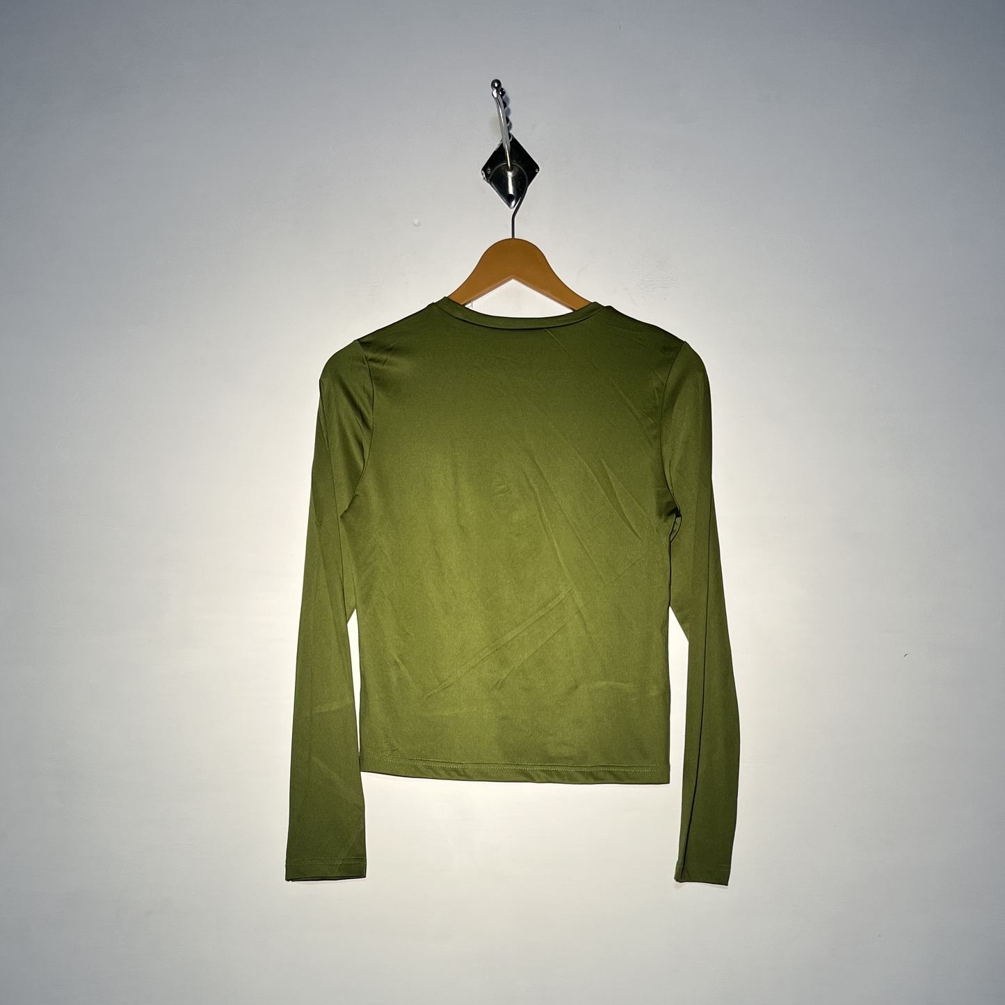 Green Women Casual Croptop #2762