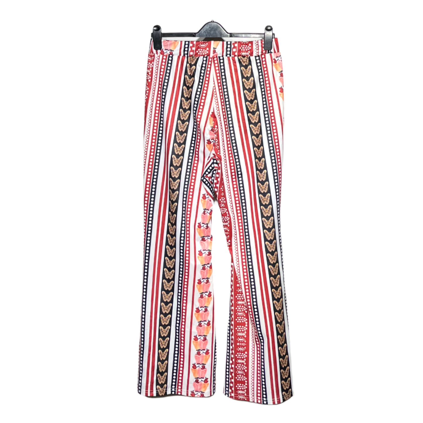 No Name Red White and Black Printed Ladies Trouser #802