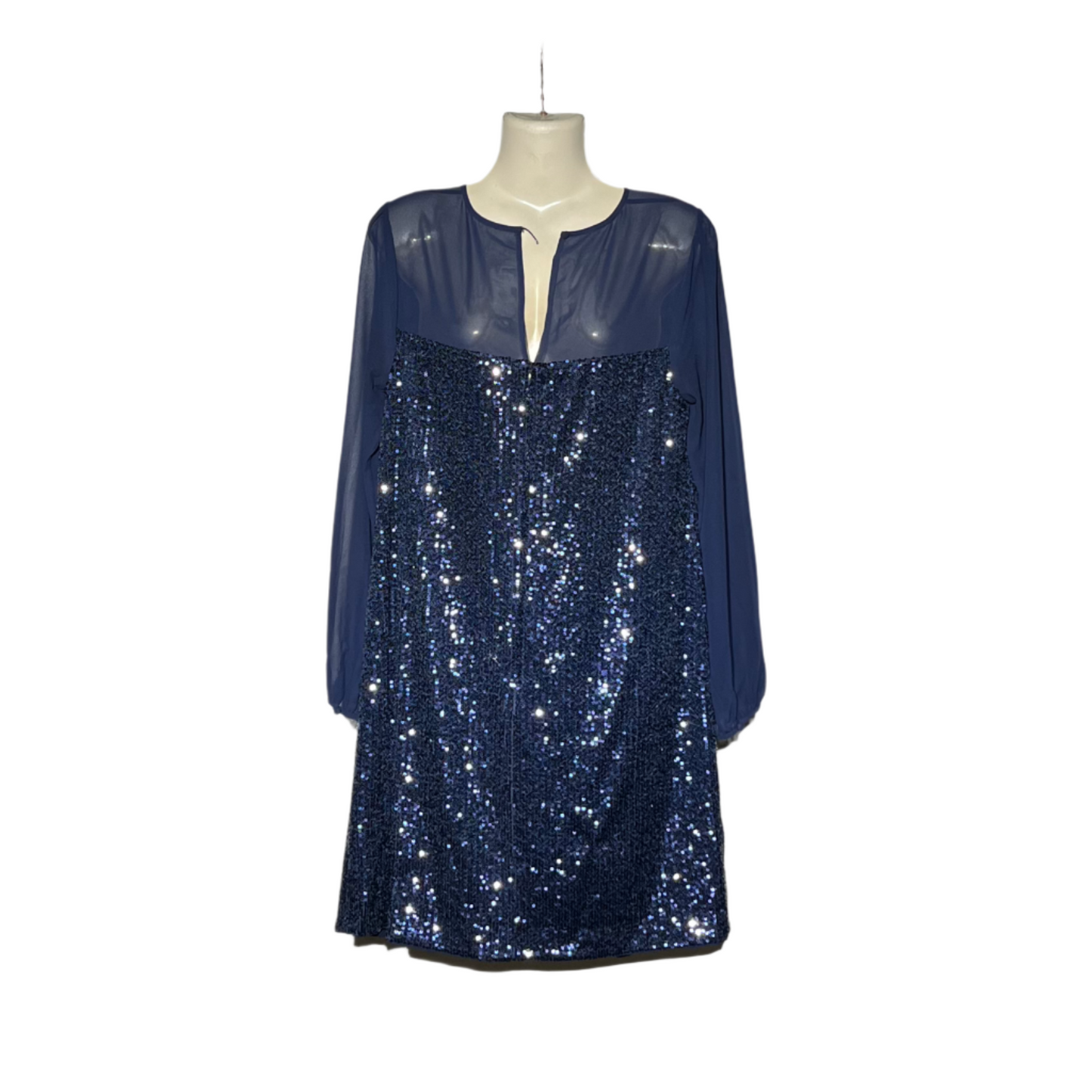 Dark blue Flowy Long Dress #828