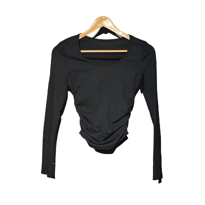 Black Ladies Crop Top #935