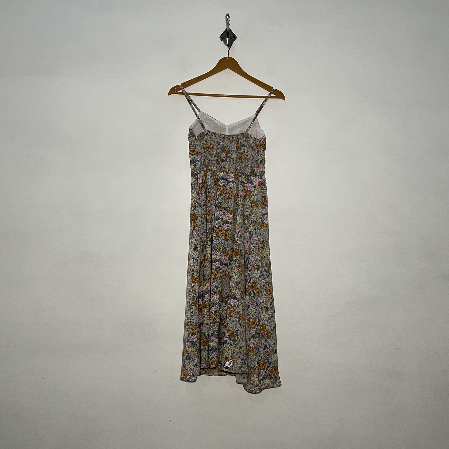 Light Green and Baby Pink Yellow Floral Women's Maxi Dress #3020