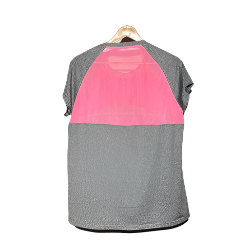 pink and gray Ladies T-Shirt #973