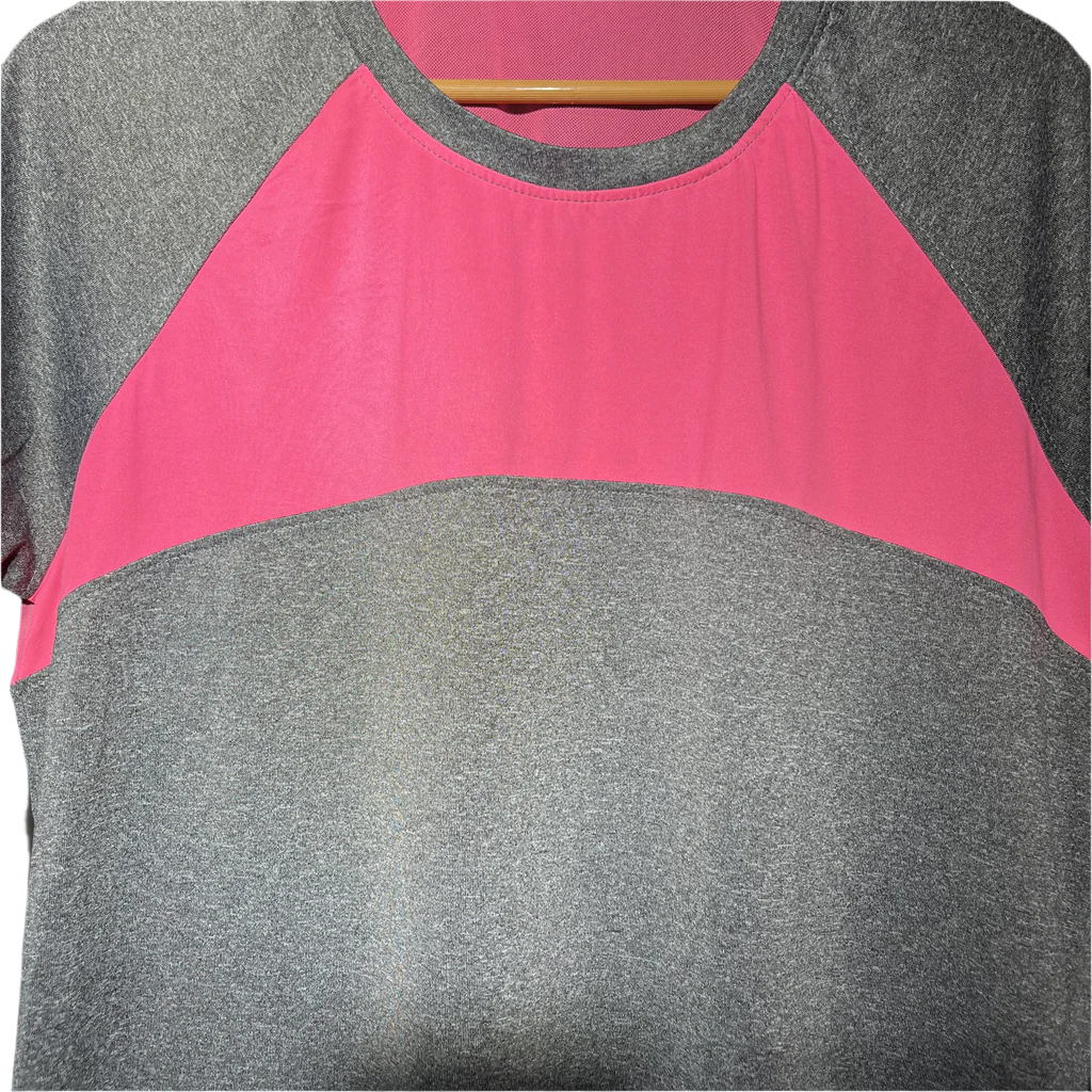 pink and gray Ladies T-Shirt #973
