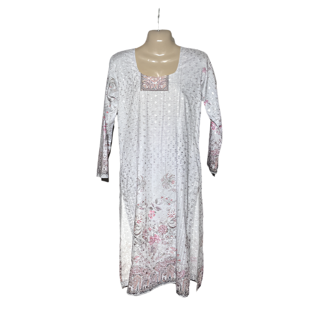 Gray and pink Ladies Kurti #994