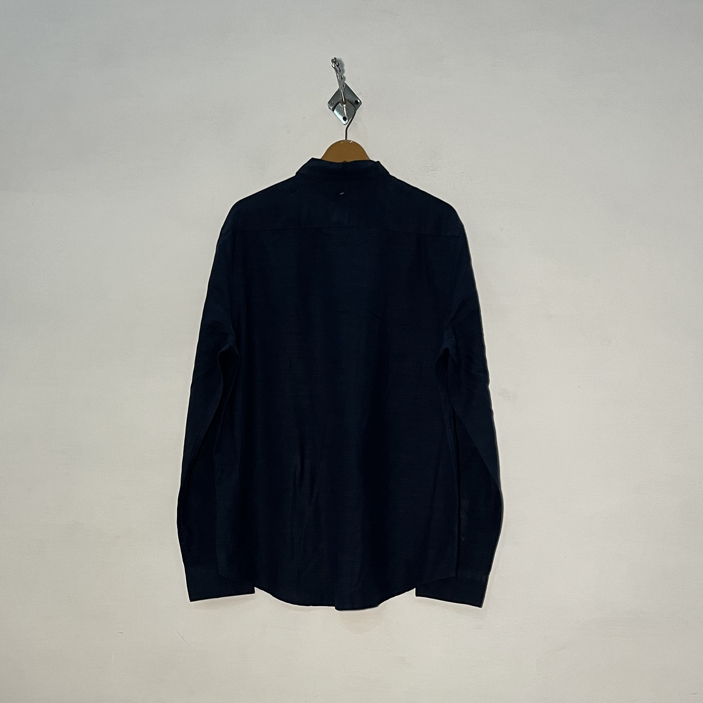 New Look Men's Casual Dress Shirt – Dark Blue Preloved #3090
