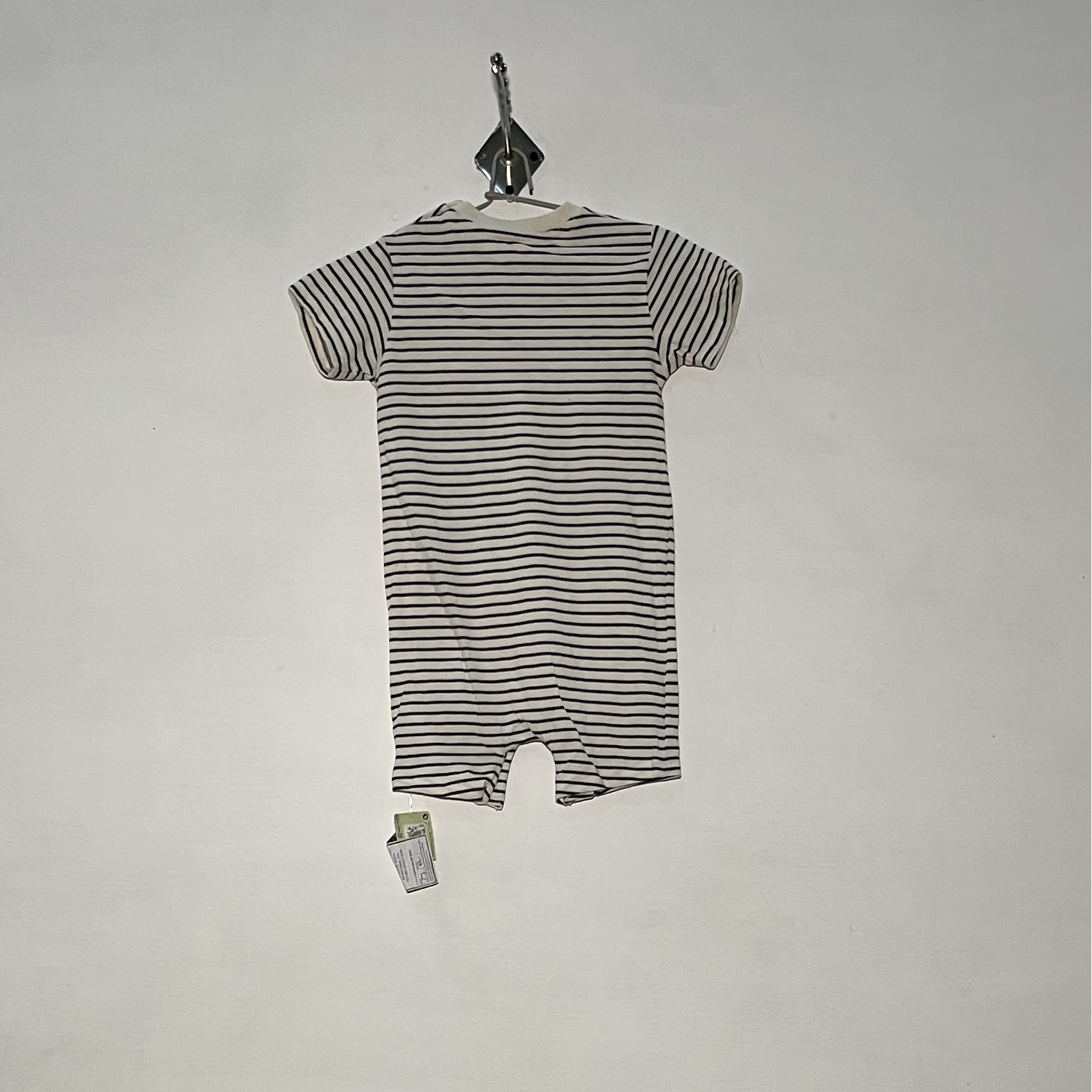 M&S Kids Striped Summer Outfit – White & Black Preloved #3149
