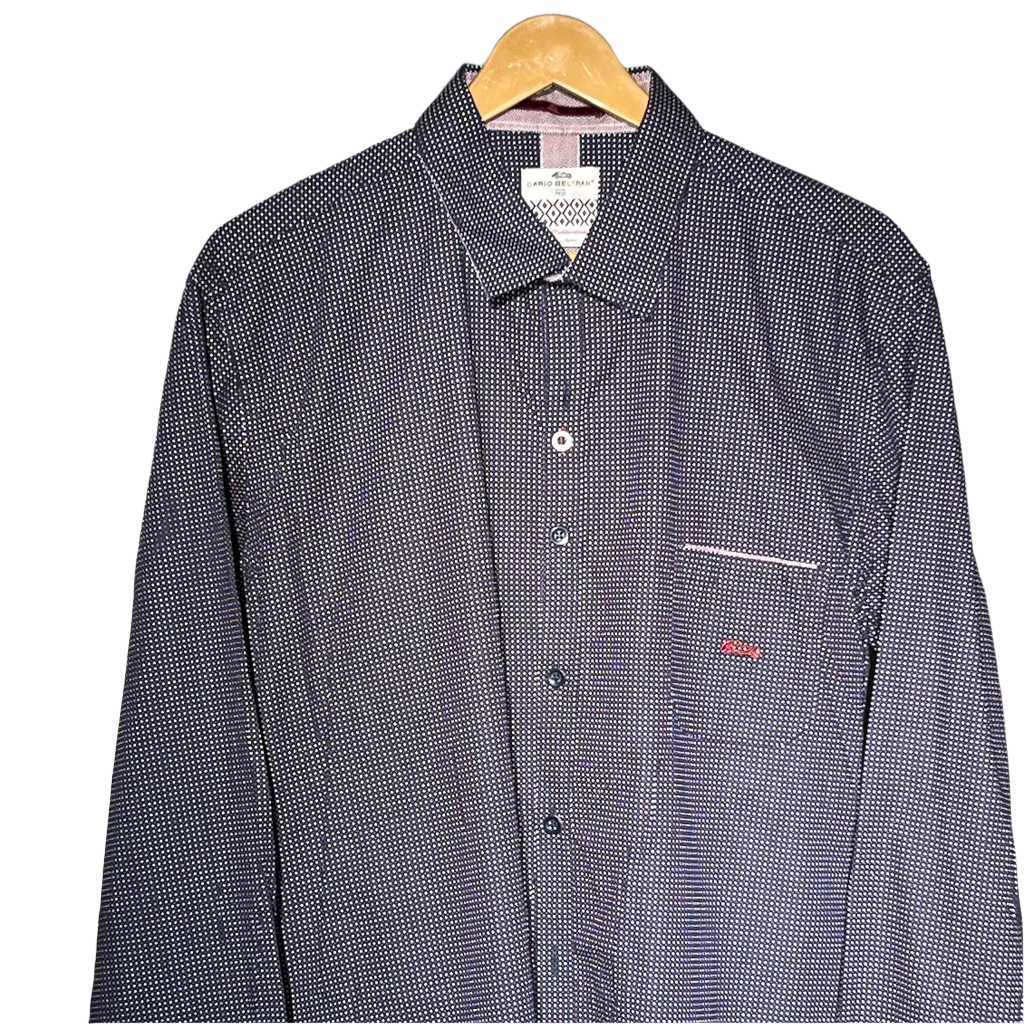 Dario Beltran Men’s Printed Shirt – Designer Casual #1134