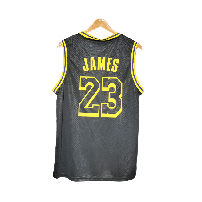 Black and yellow Lakers Men's Sportswear #1159