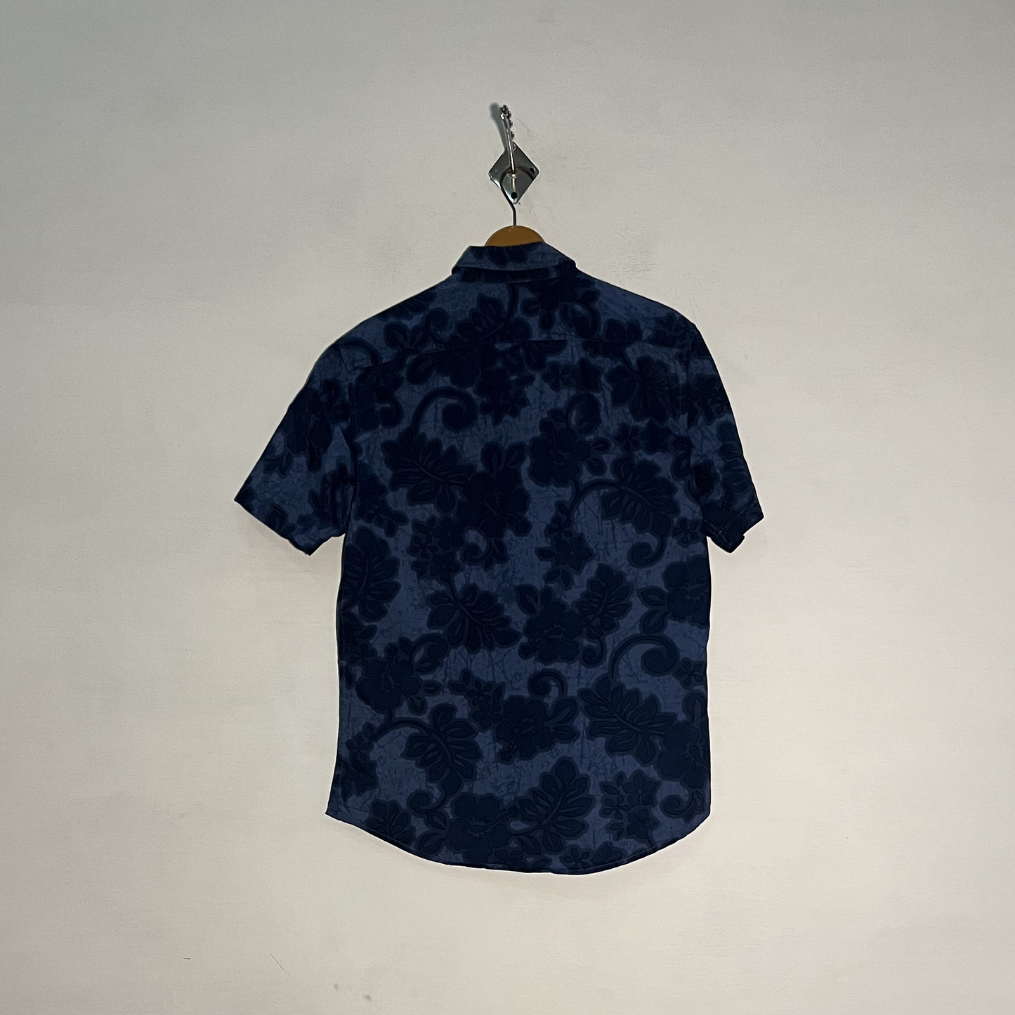 Hudson North Men's Printed Dress Shirt – Dark Blue & Sky Blue Preloved #3272