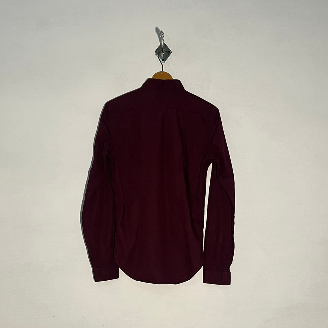 Zara Man Men's Dress Shirt – Dark Brown Preloved #3308