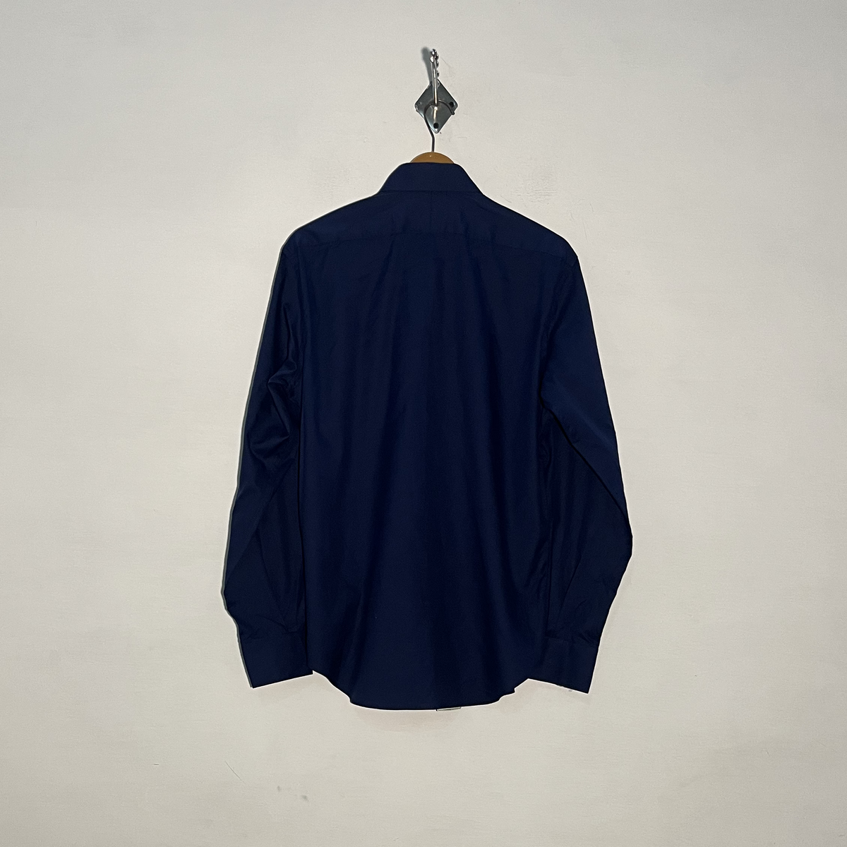 T.M. Lewin Men's Dress Shirt Dark Blue Preloved Casual Wear #3341