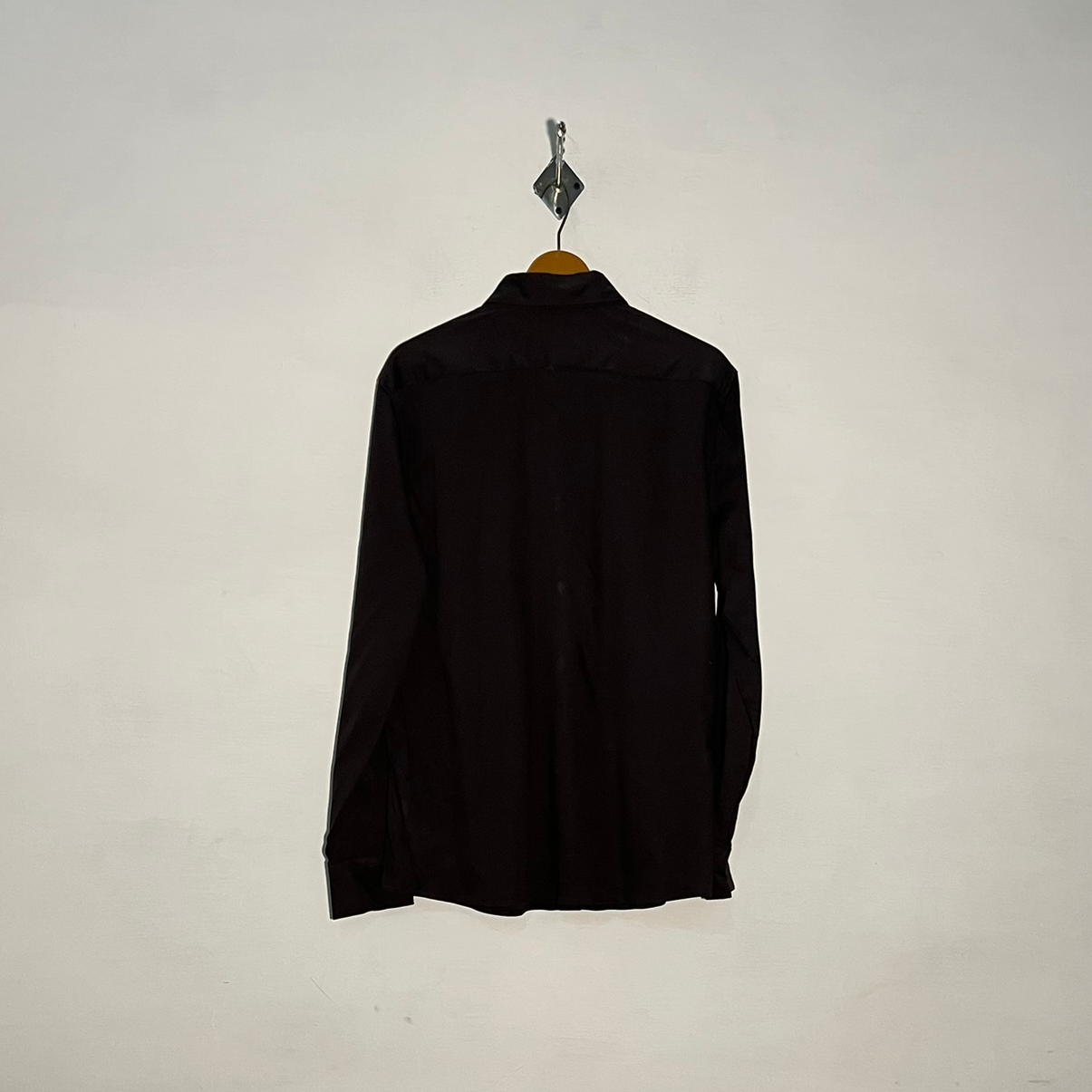 Autograph Men's Dark Brown Dress Shirt Preloved #3359