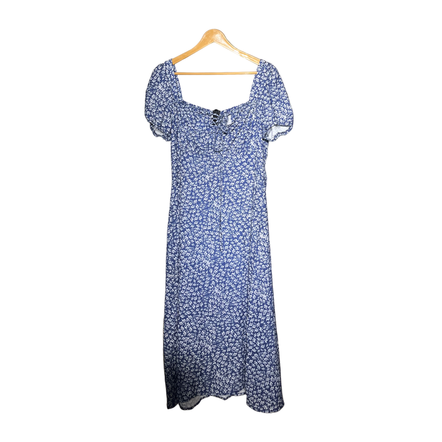 Blue and white Women's Long Dress #1234