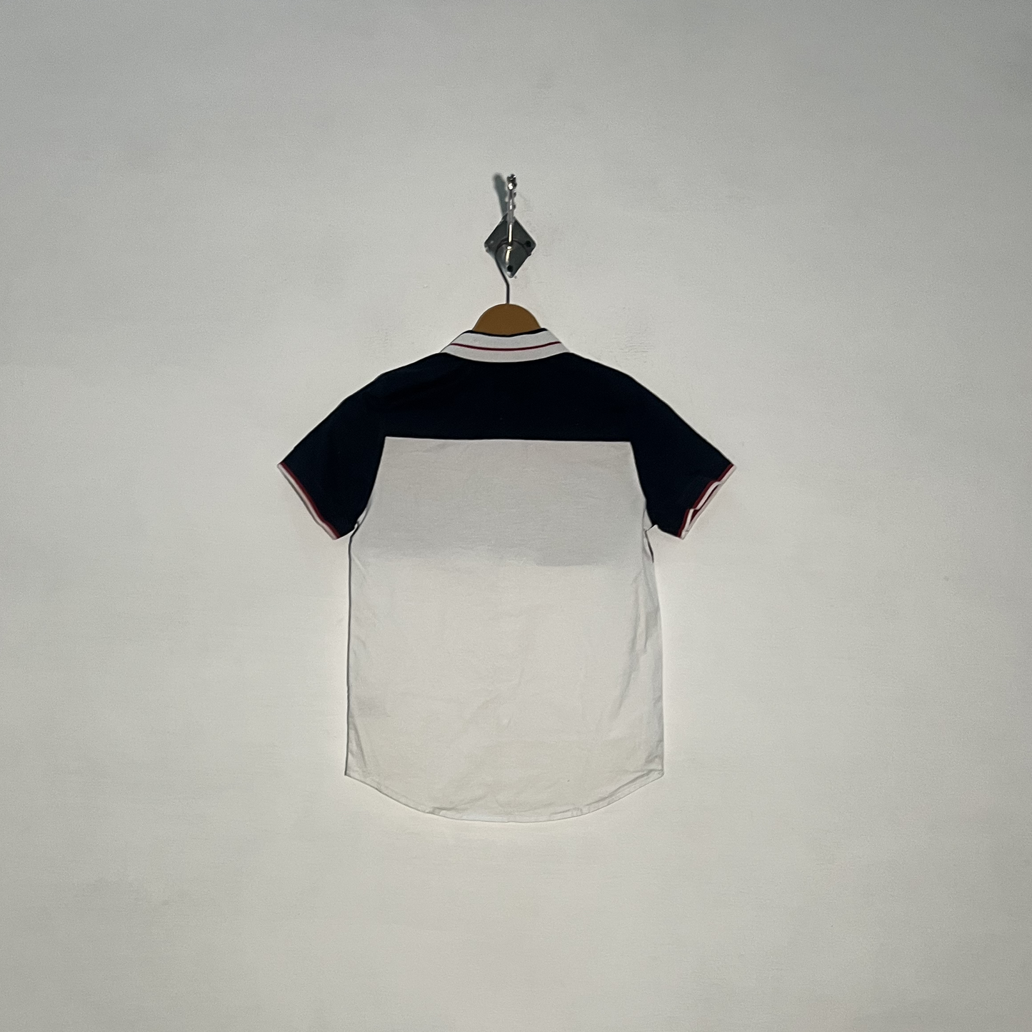 Next Kids White Dark Blue & Red Shirt Preloved #3373