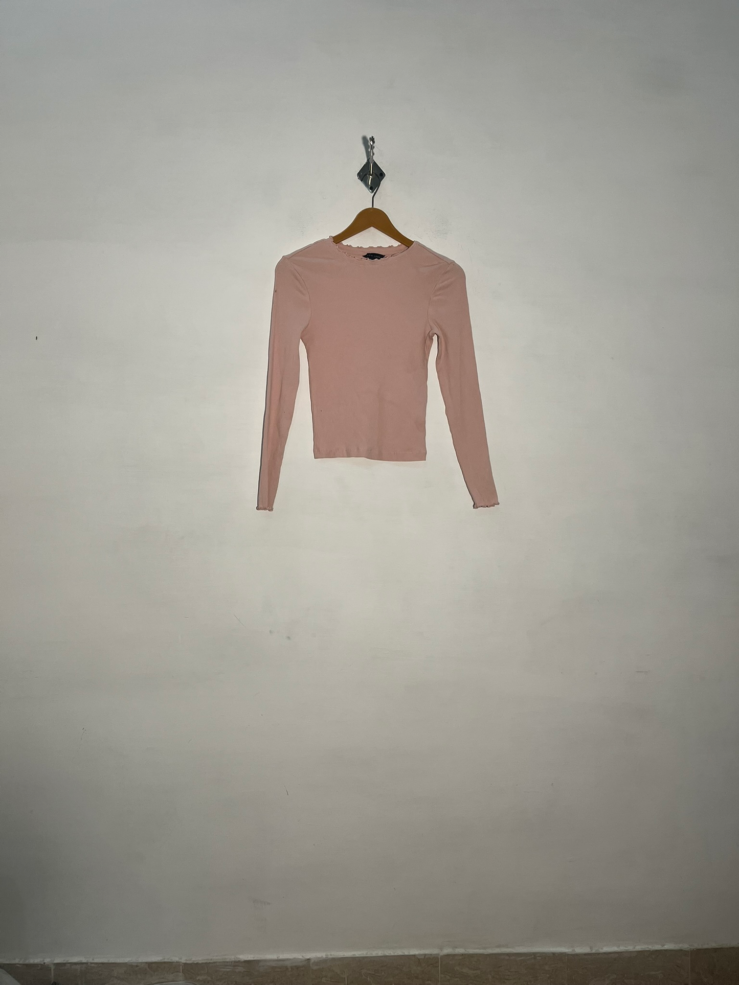 New Look Women Baby Pink Crop Top Preloved #3391