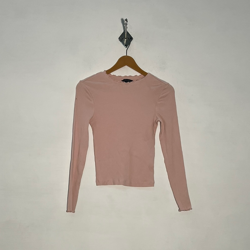 New Look Women Baby Pink Crop Top Preloved #3391