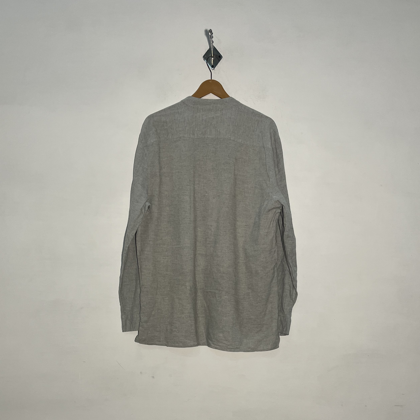 Allegra K Men's Dress Shirt Gray Preloved #3439