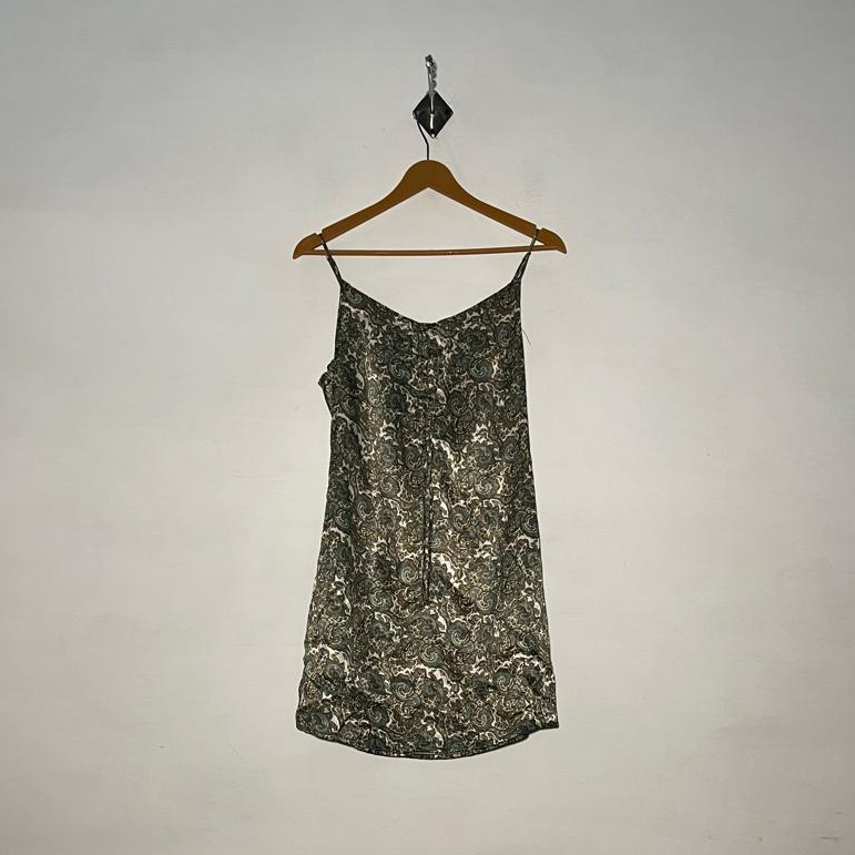 Green Off White Printed Women's Maxi Dress #3004