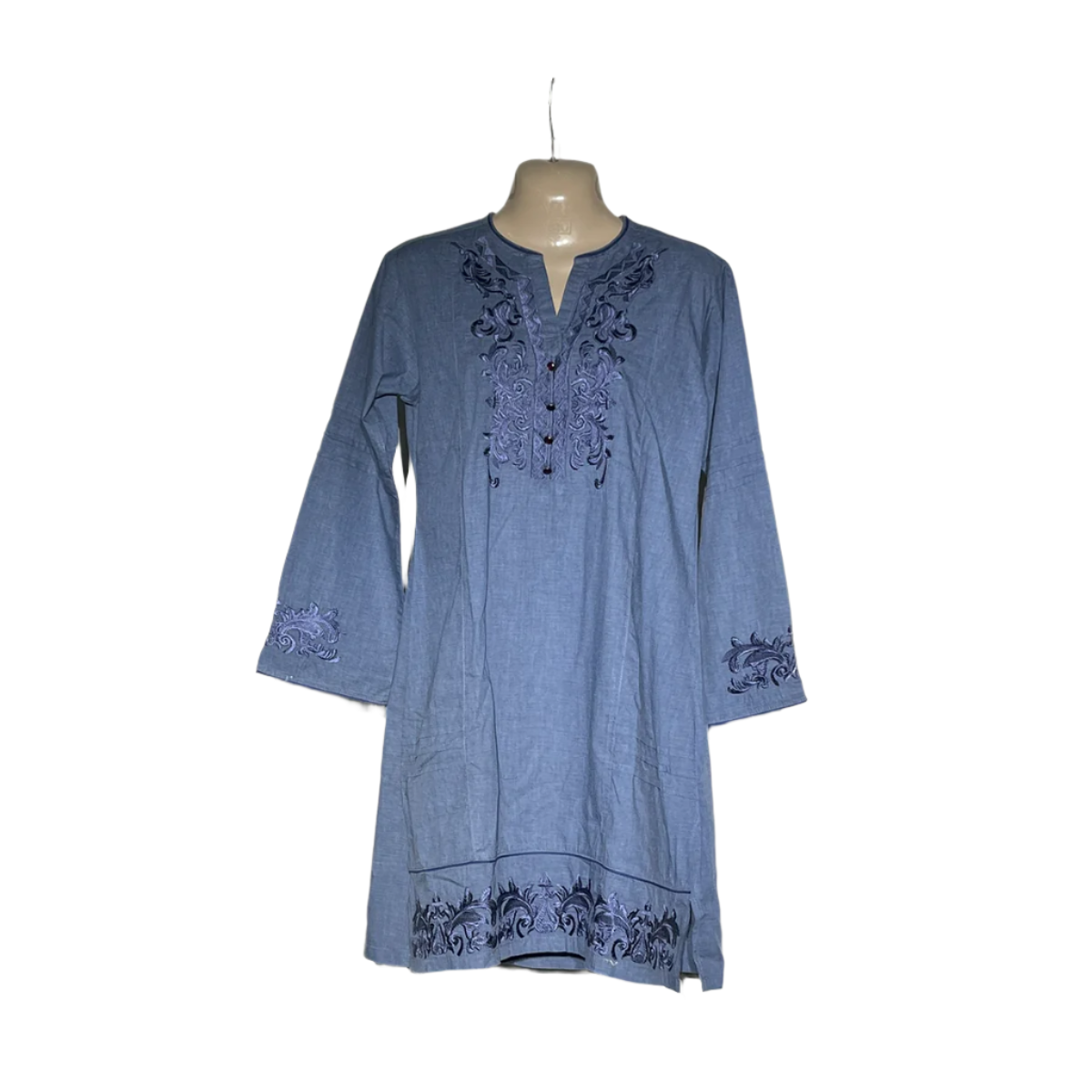 Disnep Blue Embroidered Kurta #117