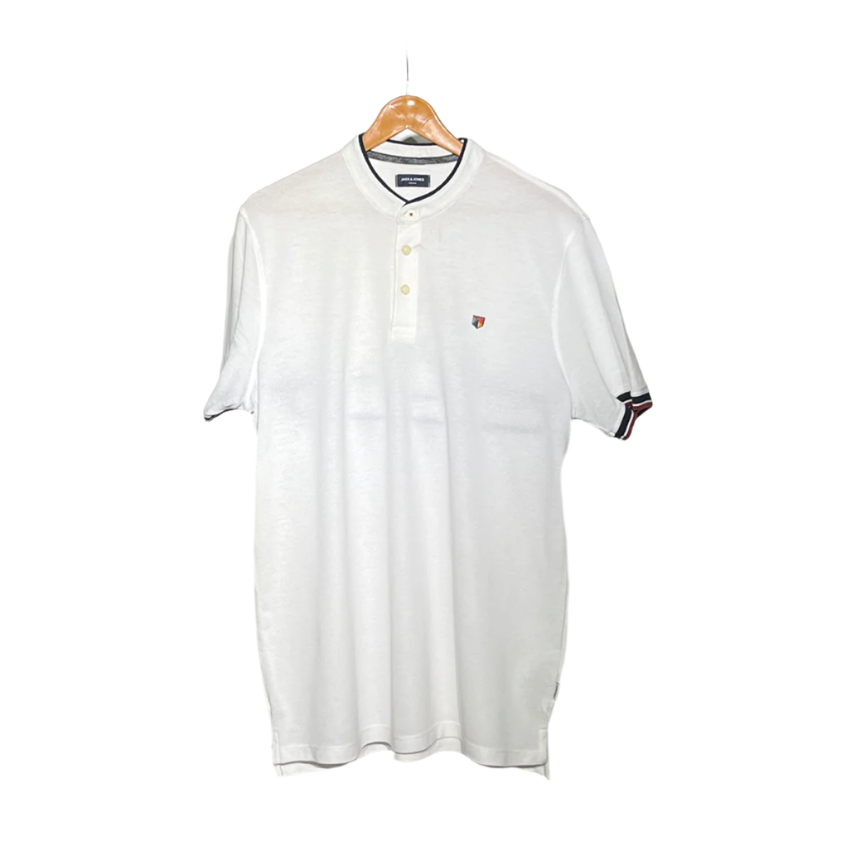 Jack & Jones Premium Henley T-Shirt – White #063