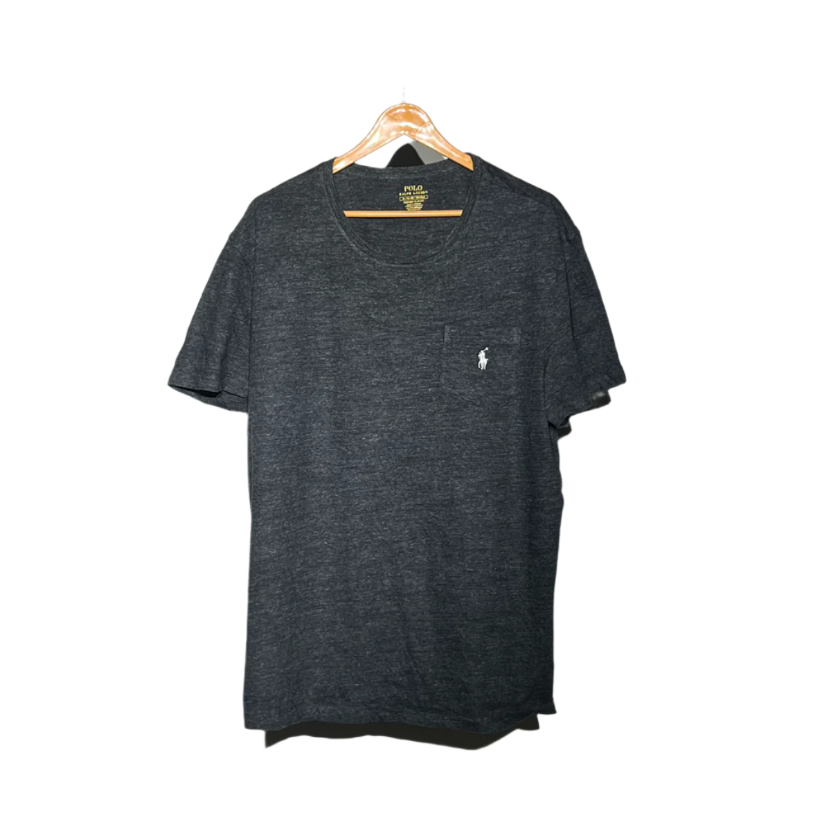 Polo Ralph Lauren Charcoal Grey Pocket T-Shirt – Classic & Comfortable #077