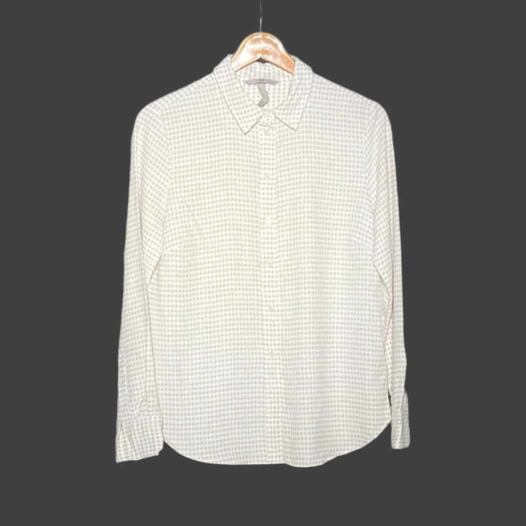 H&M Minimalist Checkered Button-Up Shirt #185