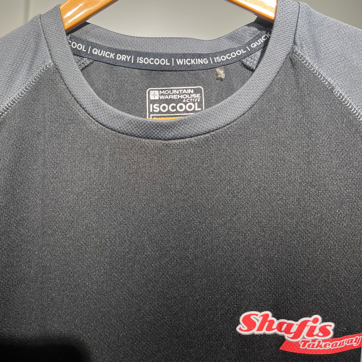 Isocool Dry Fit T-Shirt β Black & Grey #037