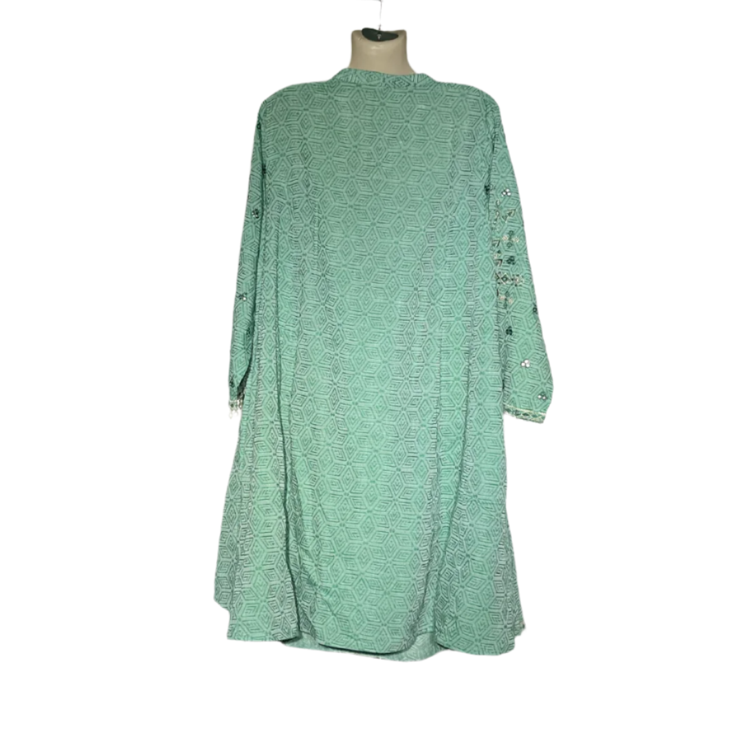 Motif Pastel Green Embroidered Kurta #112